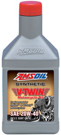 AMSOIL 20W-40 Synthetic V-Twin Motorcycle Oil